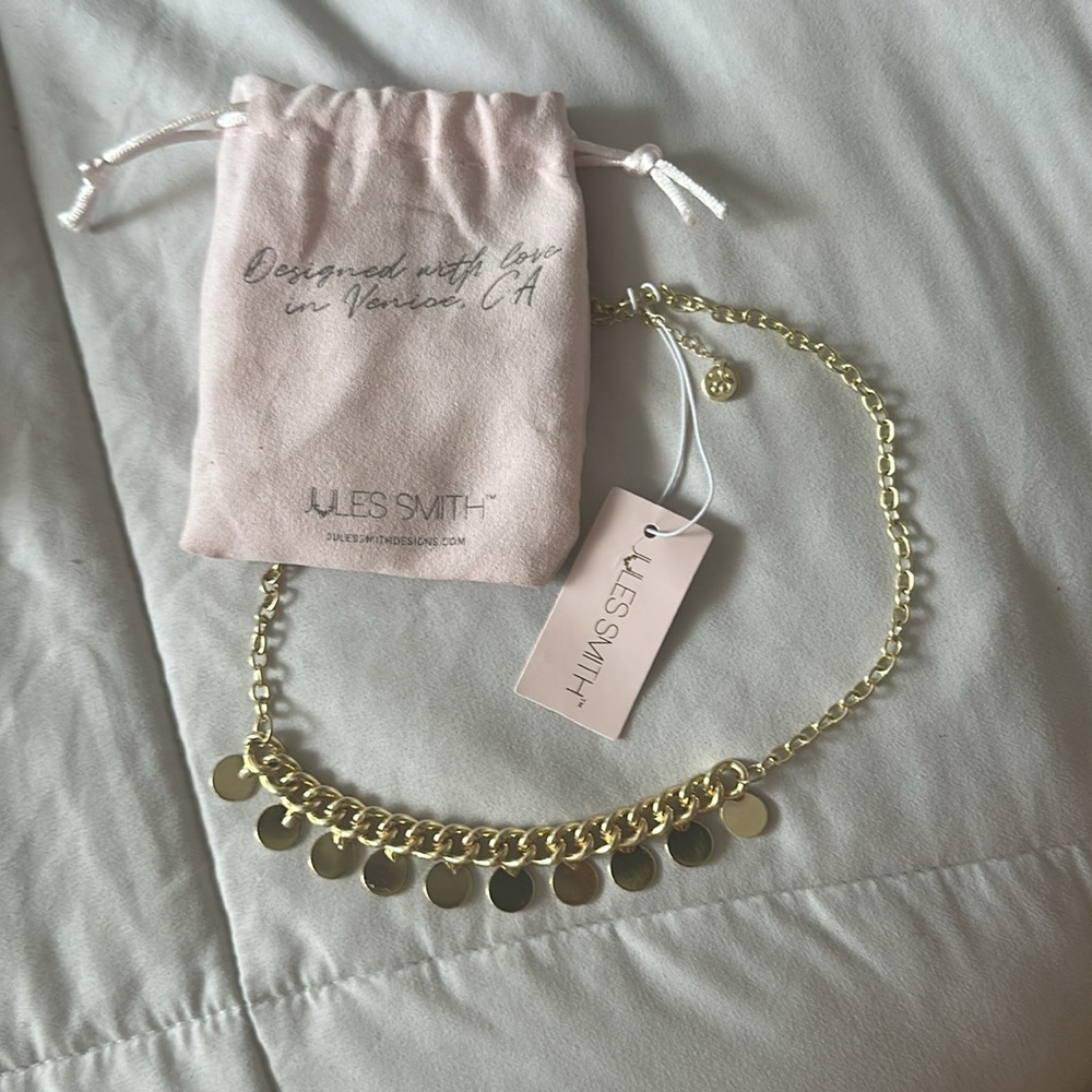 Gold Coin Charm Necklace